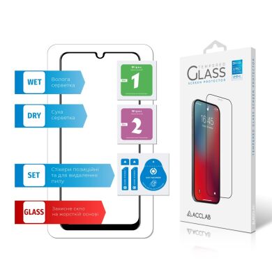Защитное стекло ACCLAB Full Glue для Samsung Galaxy M21 (M215) - Black