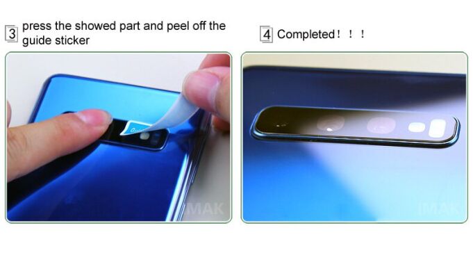 Защитное стекло на камеру IMAK Black Glass Lens для Samsung Galaxy S23 / S23 Plus - Black