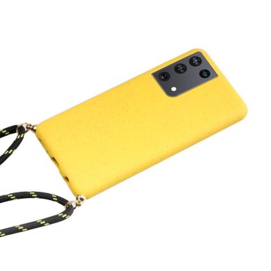 Защитный чехол Deexe Astra Case для Samsung Galaxy S21 Ultra (G998) - Yellow