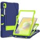 Защитный чехол Deexe Color Kickstand для Samsung Galaxy Tab S9 / S9 FE (X710/716/510) - Navy Blue / Yellow Green. Фото 3 из 12