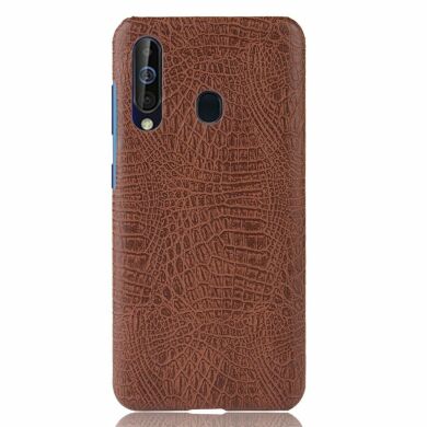 Захисний чохол Deexe Croco Style для Samsung Galaxy M40 - Brown