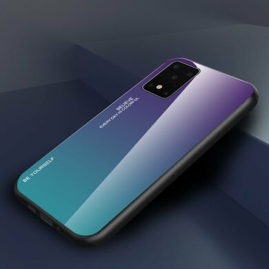 Защитный чехол Deexe Gradient Color для Samsung Galaxy S20 Plus (G985) - Purple / Blue