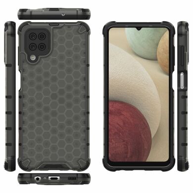 Защитный чехол Deexe Honeycomb Series для Samsung Galaxy A12 (A125) / A12 Nacho (A127) - Black