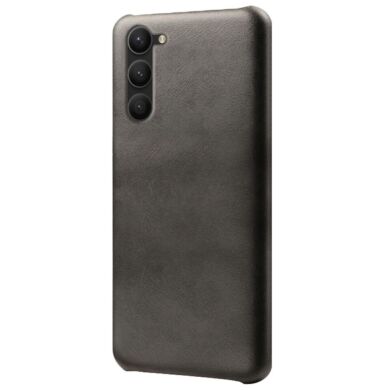 Защитный чехол Deexe Leather Back Cover для Samsung Galaxy S24 Plus - Black