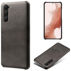 Защитный чехол Deexe Leather Back Cover для Samsung Galaxy S24 Plus - Black