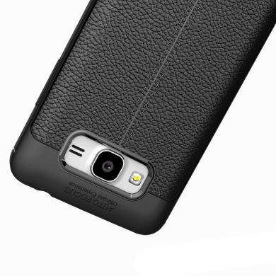 Защитный чехол Deexe Leather Cover для Samsung Galaxy J2 Prime - Black
