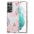 Защитный чехол Deexe Marble Pattern для Samsung Galaxy S21 Ultra - Pink