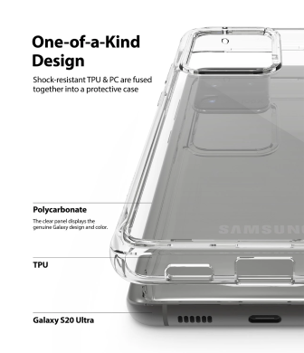 Защитный чехол RINGKE Fusion для Samsung Galaxy S20 Ultra (G988) - Smoke Black
