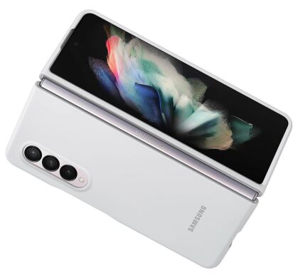 Защитный чехол Silicone Cover (FF) для Samsung Galaxy Fold 3 (EF-PF926TWEGRU) - White
