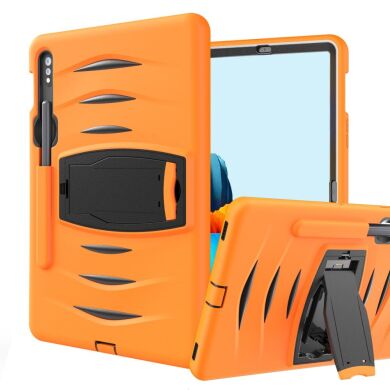 Защитный чехол UniCase Bravo Series для Samsung Galaxy Tab S7 (T870/875) / S8 (T700/706) - Orange