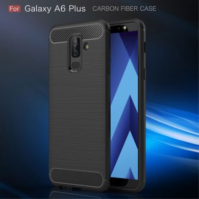 Защитный чехол UniCase Carbon для Samsung Galaxy A6+ 2018 (A605) - Red