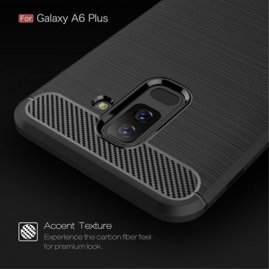 Защитный чехол UniCase Carbon для Samsung Galaxy A6+ 2018 (A605) - Grey