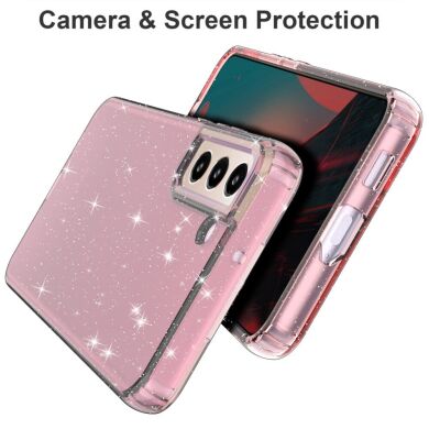 Защитный чехол UniCase Glitter Series для Samsung Galaxy S22 Plus - Transparent Pink