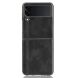 Защитный чехол UniCase Leather Series (FF) для Samsung Galaxy Flip 3 - Black. Фото 2 из 5