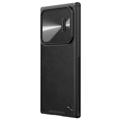 Защитный чехол NILLKIN CamShield Leather Case для Samsung Galaxy S22 Ultra (S908) - Black