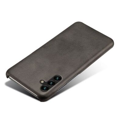 Защитный чехол Deexe Leather Back Cover для Samsung Galaxy A54 (A546) - Black