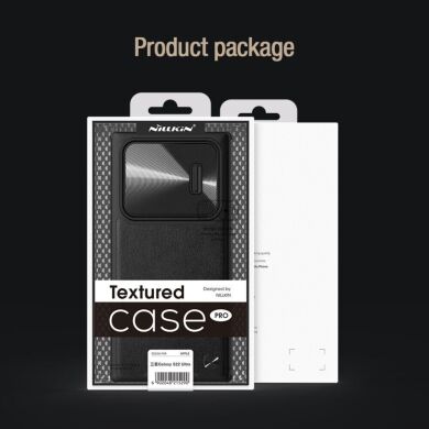 Защитный чехол NILLKIN CamShield Leather Case для Samsung Galaxy S22 Ultra (S908) - Black