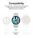 Комплект чехлов (2шт) RINGKE Slim Case для Samsung Galaxy Watch 6 (44mm) - Clear / Black. Фото 3 из 14