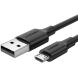 Кабель UGREEN US289 USB 2.0 to MicroUSB (2.4A, 1m) - Black. Фото 1 из 11