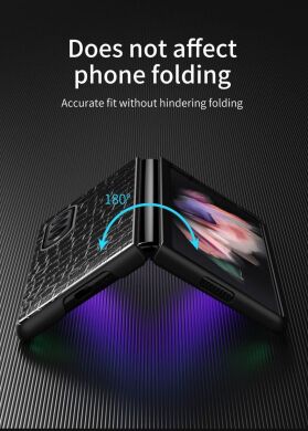 Защитный чехол Deexe Crocodile Cover для Samsung Galaxy Fold 4 - Black