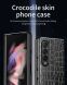 Защитный чехол Deexe Crocodile Cover для Samsung Galaxy Fold 4 - Black. Фото 2 из 12