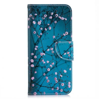 Чехол Deexe Color Wallet для Samsung Galaxy A6+ 2018 (A605) - Apricot Tree
