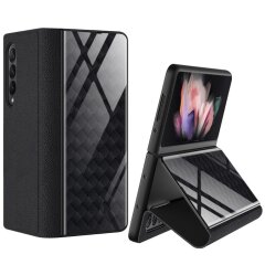 Чехол GKK Fold Hybrid для Samsung Galaxy Fold 3 - Woven / Black