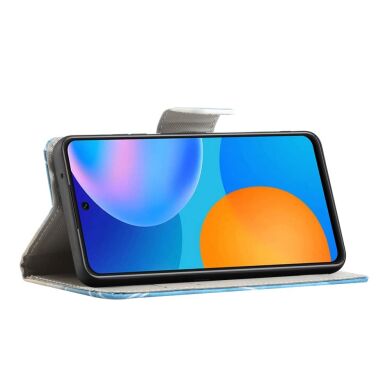 Чехол-книжка Deexe Color Wallet для Samsung Galaxy M52 (M526) - Blue Butterfly