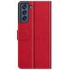 Чехол-книжка Deexe Wallet Style для Samsung Galaxy S21 FE (G990) - Red. Фото 4 из 8