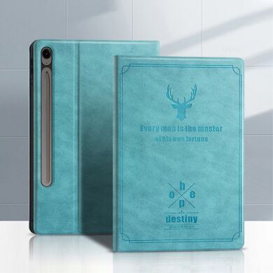 Чехол-книжка UniCase Deer Pattern для Samsung Galaxy Tab S9 FE (X510) - Green