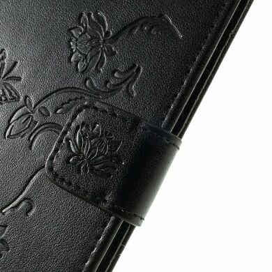 Чехол-книжка UniCase Flower Pattern для Samsung Galaxy A20 (A205) / A30 (A305) - Black