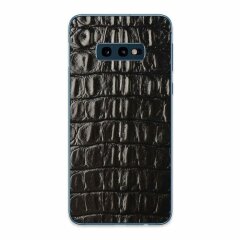 Кожаная наклейка Glueskin для Samsung Galaxy S10e (G970) - Black Alligator