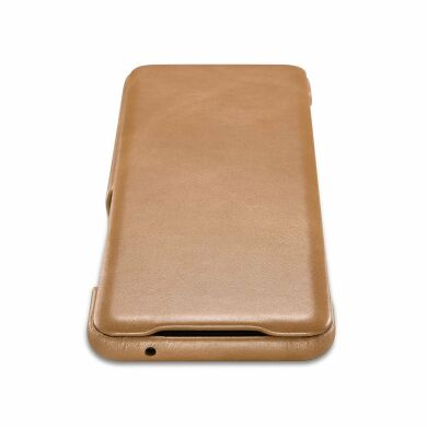 Кожаный чехол ICARER Slim Flip для Samsung Galaxy S20 Plus (G985) - Khaki