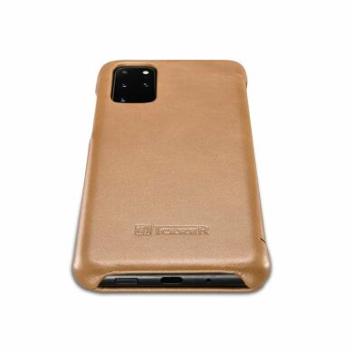Шкіряний чохол ICARER Slim Flip для Samsung Galaxy S20 Plus (G985) - Khaki