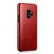 Кожаный чехол-книжка ICARER Slim Flip для Samsung Galaxy S9 (G960) - Red. Фото 3 из 14