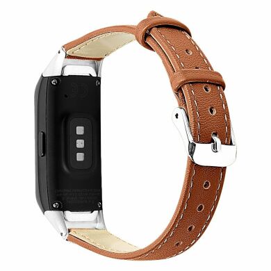 Ремінець Deexe Leather Strap для Samsung Galaxy Fit (SM-R370) - Brown