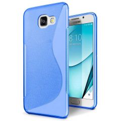 Силиконовый (TPU) чехол Deexe S Line для Samsung Galaxy A7 2017 (A720) - Blue