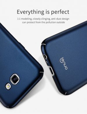 Пластиковый чехол LENUO Silky Touch для Samsung Galaxy A7 2017 (A720) - Blue