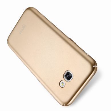 Пластиковый чехол LENUO Silky Touch для Samsung Galaxy A7 2017 (A720) - Gold