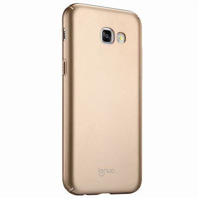 Пластиковый чехол LENUO Silky Touch для Samsung Galaxy A7 2017 (A720) - Gold