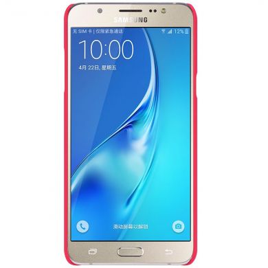 Пластиковая накладка NILLKIN Frosted Shield для Samsung Galaxy J7 2016 (J710) - Red