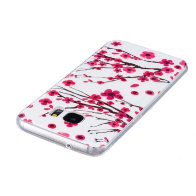 Силиконовый (TPU) чехол Deexe LumiCase Samsung Galaxy S7 edge (G935) - Cherry Blossom