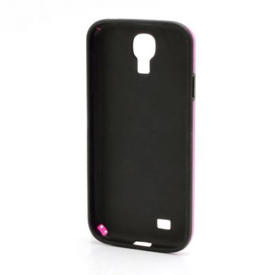 Силиконовая накладка Deexe Cube Pattern для Samsung Galaxy S4 (i9500) - Pink