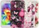 Силиконовая накладка Deexe Flower Pattern для Samsung S5 mini (G800) - Purple Flower. Фото 5 из 5