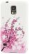 Силиконовая накладка Deexe Flower Pattern для Samsung S5 mini (G800) - Pink Flower. Фото 1 из 5