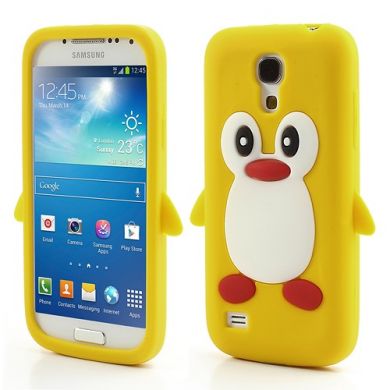 Силиконовая накладка Deexe Penguin Series для Samsung Galaxy S4 mini (i9190) - Yellow