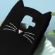 Силиконовый (TPU) чехол Deexe Cat 3D Series для Samsung Galaxy A6 2018 (A600) - Black. Фото 3 из 4