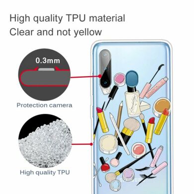 Силиконовый (TPU) чехол Deexe Pretty Glossy для Samsung Galaxy A11 (A115) / Galaxy M11 (M115) - Makeups