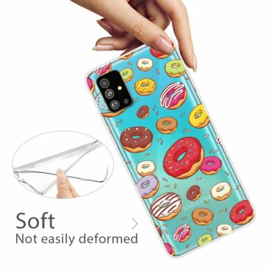 Силиконовый (TPU) чехол Deexe Pretty Glossy для Samsung Galaxy S20 (G980) - Doughnut