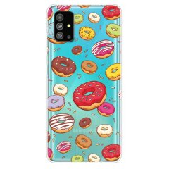 Силіконовий (TPU) чохол Deexe Pretty Glossy для Samsung Galaxy S20 (G980) - Doughnut